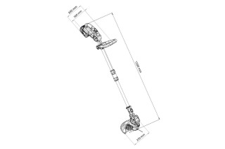 Kosa akumulatorska z nitko BC 2320 Fuse Villger 