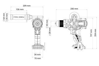 Vrtalnik-vijačnik udarni Fuse VLP 5120 Villager 