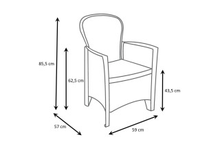 Garnitura Jungle PVC Ratan Videz, Blazine 