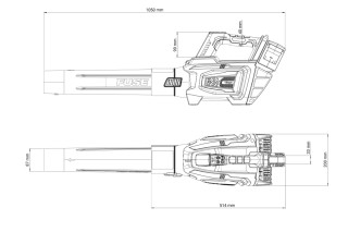 Puhalnik Listja Akumulatorski VBV 2440 Fuse Villager 