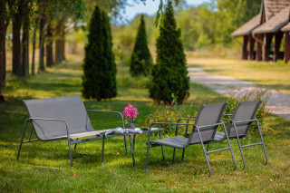 Garnitura vrtna kovina+tekstil Kapri 