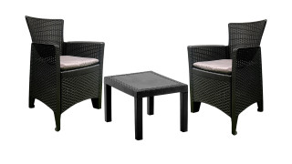 Garnitura Forest 2+1 Antracit 