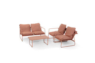 Garnitura vrtna kovinska z blazinami, Ember 