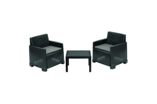 Garnitura Orta 2+1 antracit 