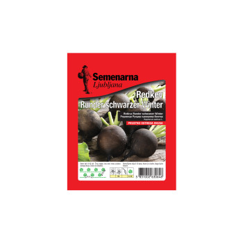 Črna redkev Runder Schwarzer Winter 50 g Semenarna 