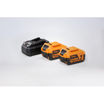 Akumulator+Polnilnik 18V 2x4.0Ah+4.5A Fuse Villager 