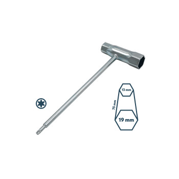 KLJUČ ZA SVEČKE A337 - 19 x 13, TORX 085402 Village 