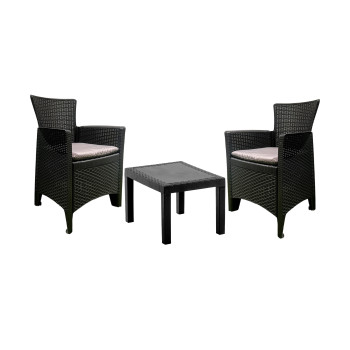 Garnitura Forest 2+1 Antracit 