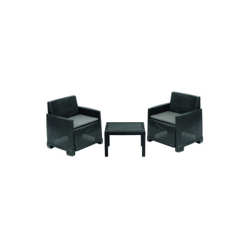 Garnitura Orta 2+1 antracit 