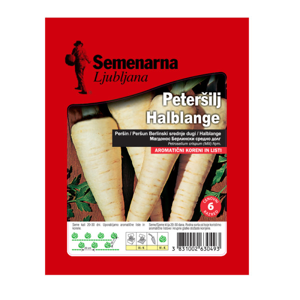 Peteršilj Halblange (berlinski srednje dolgi) 50 g Semenarna 