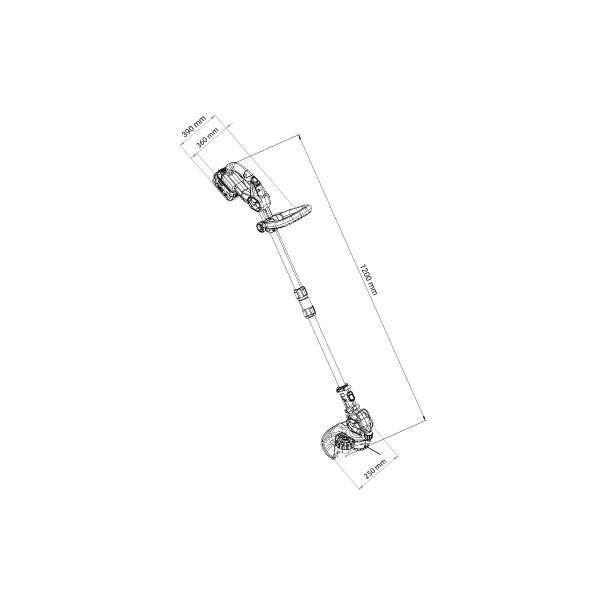Kosa akumulatorska z nitko BC 2320 Fuse Villger 