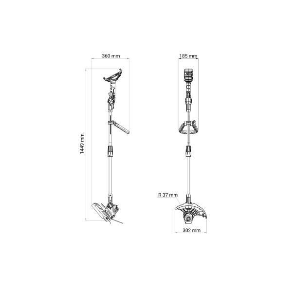 Kosa akumulatroska z nitko BC 2940 Fuse Villager 