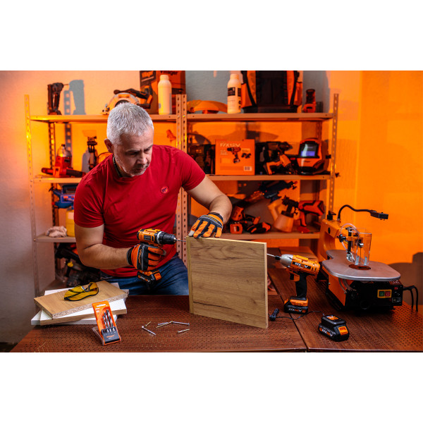 Vrtalnik-vijačnik udarni aku. VLN 3112-2BSC Villager 