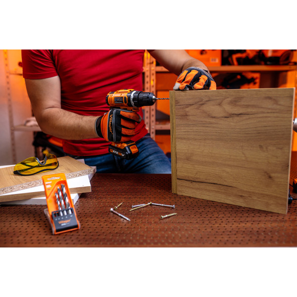 Vrtalnik-vijačnik udarni aku. VLN 3112-2BSC Villager 