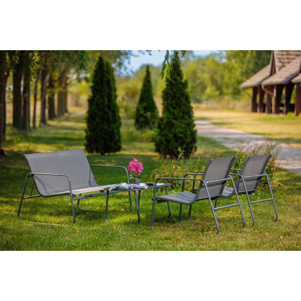 Garnitura vrtna kovina+tekstil Kapri 