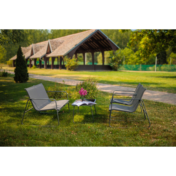 Garnitura vrtna kovina+tekstil Kapri 