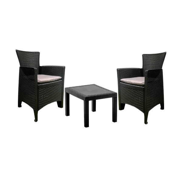 Garnitura Forest 2+1 Antracit 