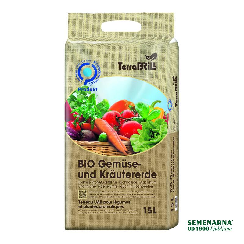 Brill-zemlja za vrtnine in zelišča Bio 15 l 