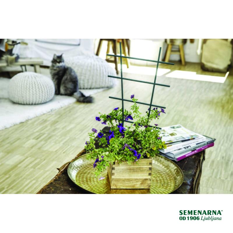 Opora za lončnice 57x31 cm PVC zelena 