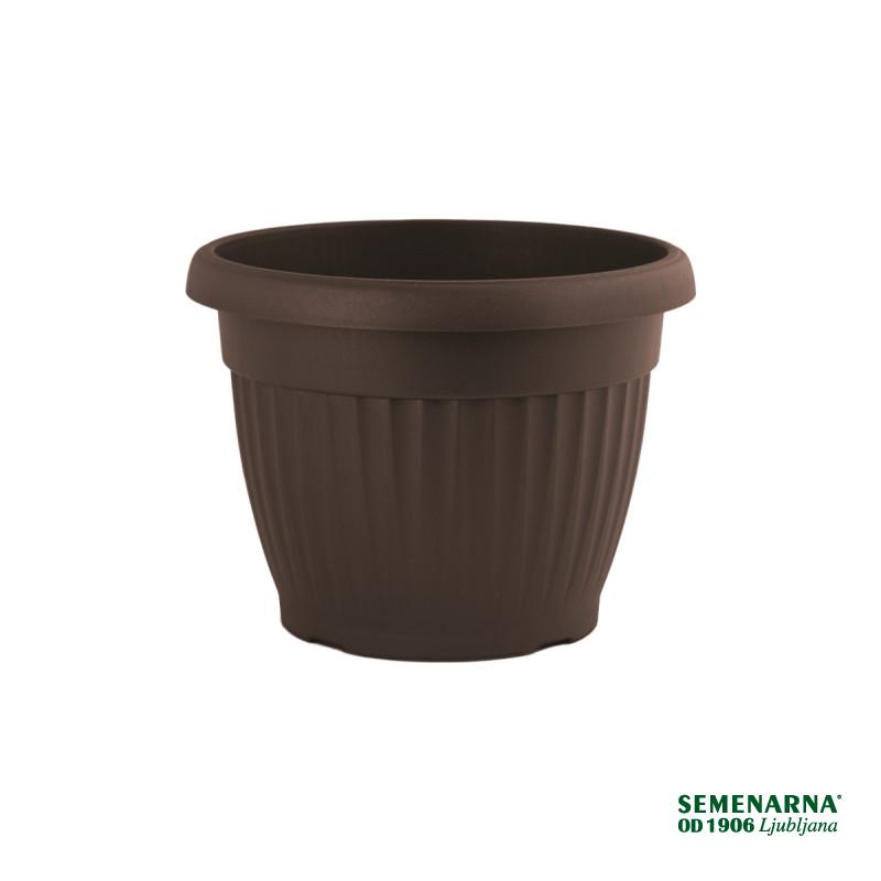 Lonec PVC Mediteran 14 cm brown 