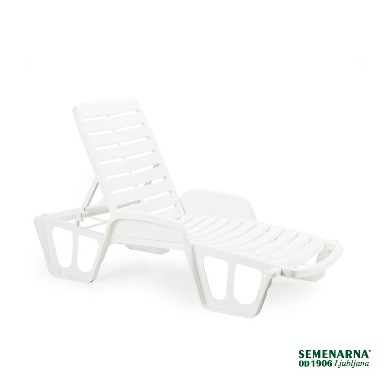 Ležalnik Lettino Fisso bel 