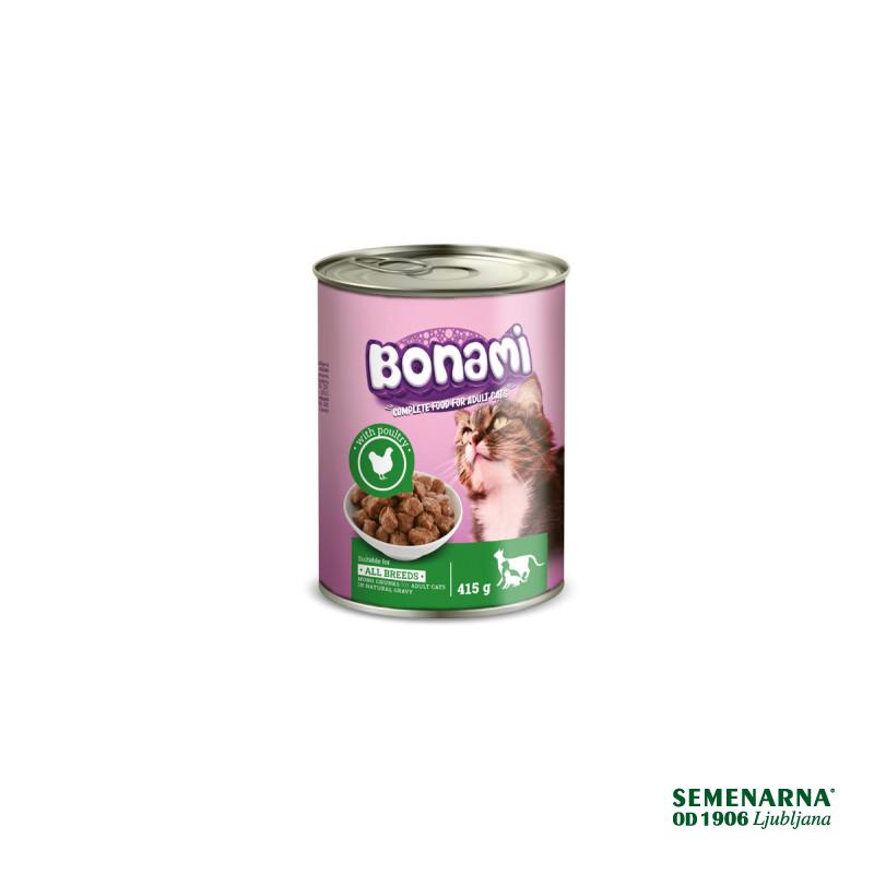 Bonami ploč. za mačke 415 g perutnina 