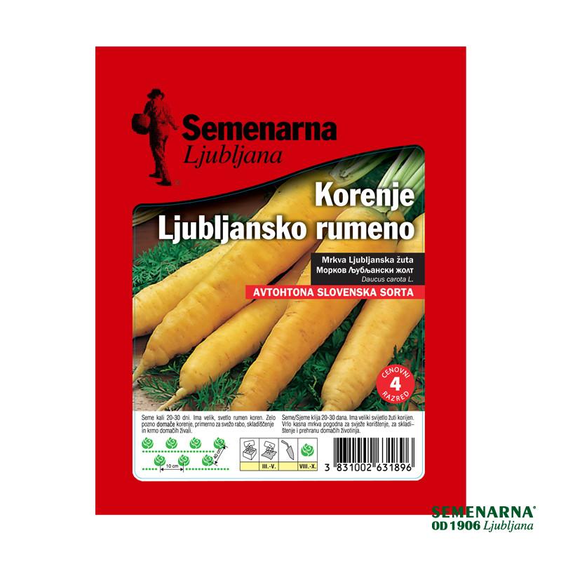 Korenje ljubljansko rumeno 50 g Semenarna 
