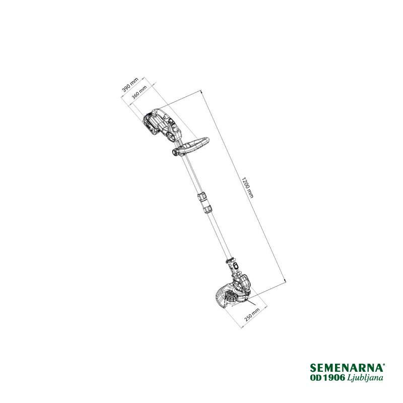 Kosa akumulatorska z nitko BC 2320 Fuse Villger 