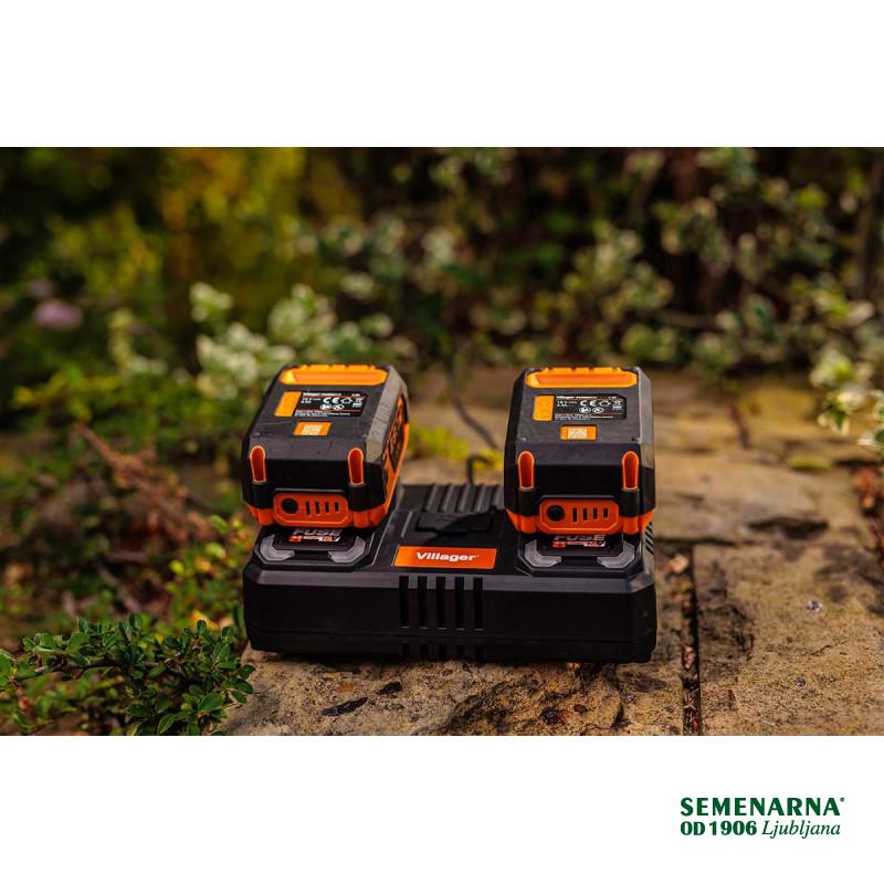 Polnilnik hitri dvojni 18V 2x3.5A Fuse Villager 