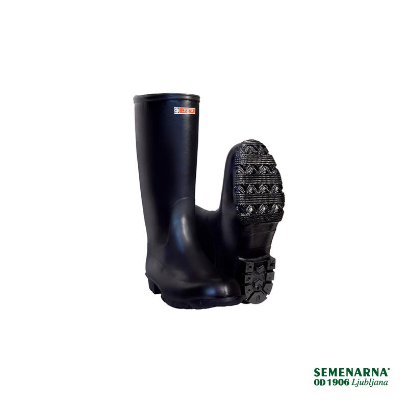 Škornji gumi visoki 70204 črni,filc 3mm št.39 