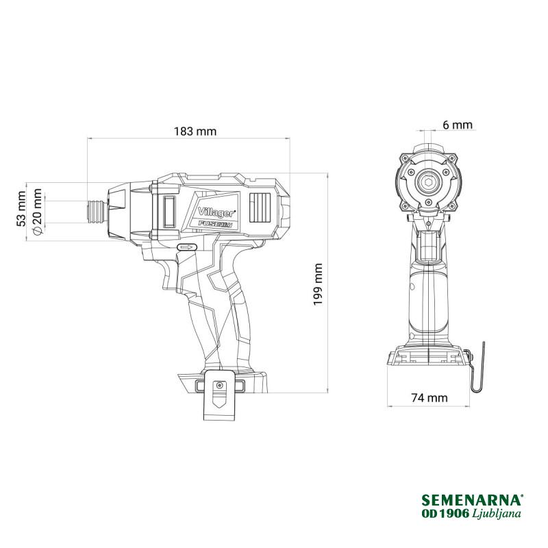 Vrtalnik-vijačnik FUSE VLN 3420 Villager 