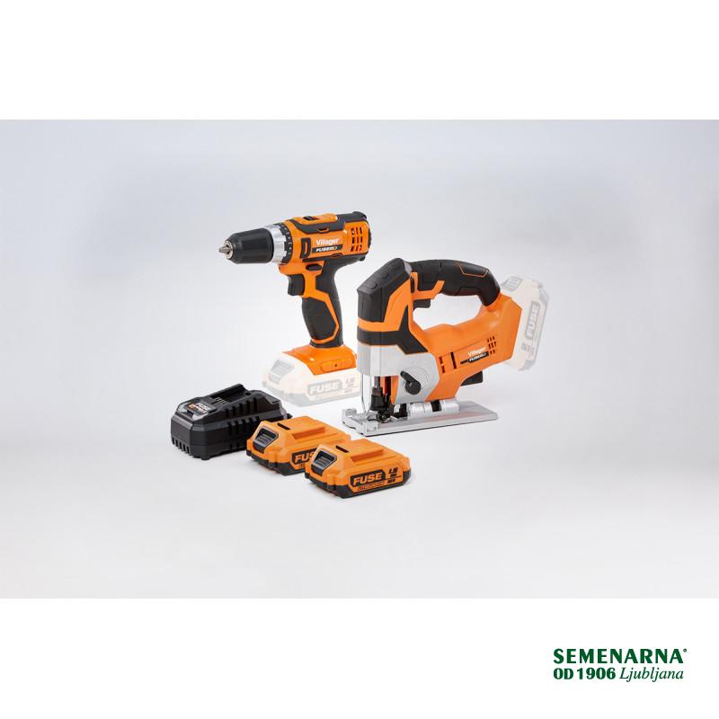 Vrtalnik+vbodna žaga set VLN 3220+VLN 1120 Villager 