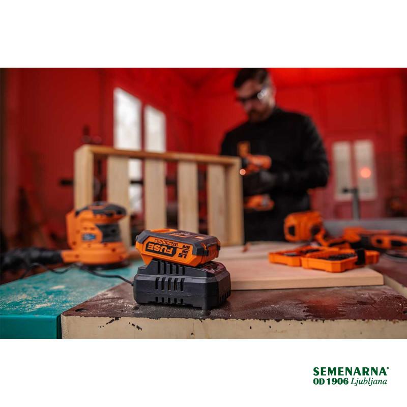 Akumulator+polnilnik 18V 1.5Ah+2.4A Fuse Villager 