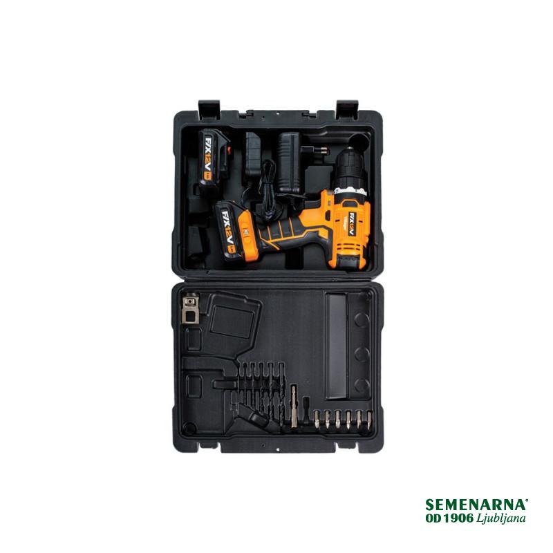 Vrtalnik-vijačnik udarni aku. VLN 3112-2BSC Villager 