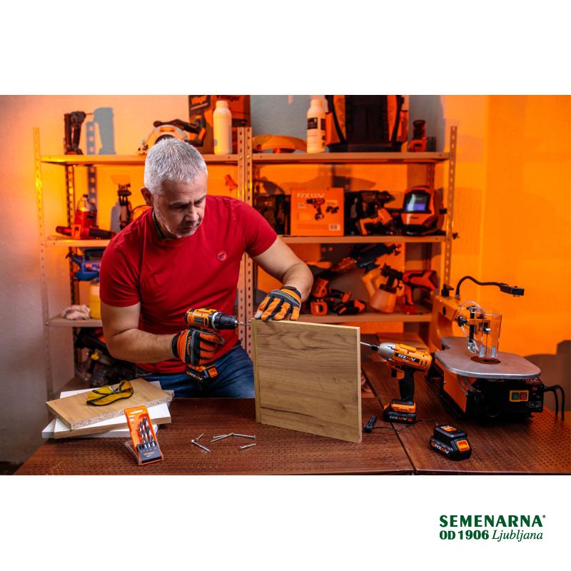 Vrtalnik-vijačnik udarni aku. VLN 3112-2BSC Villager 