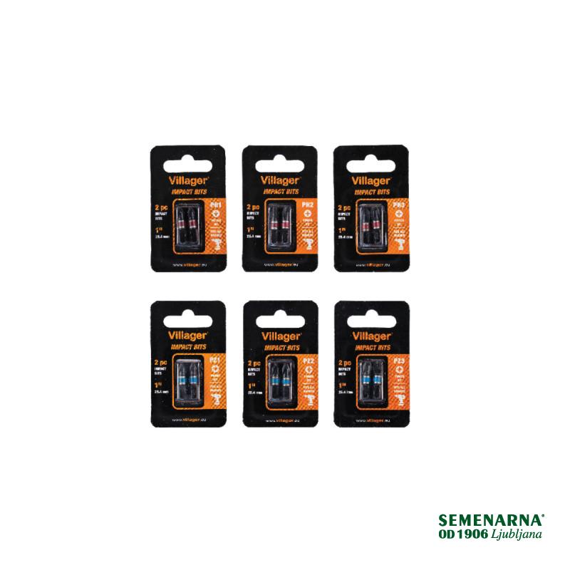 Nastavek 25mm PH2 - 2/1 kos Villager 