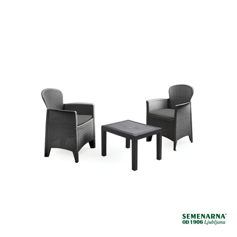 Garnitura Akita PVC Ratan, Blazine 