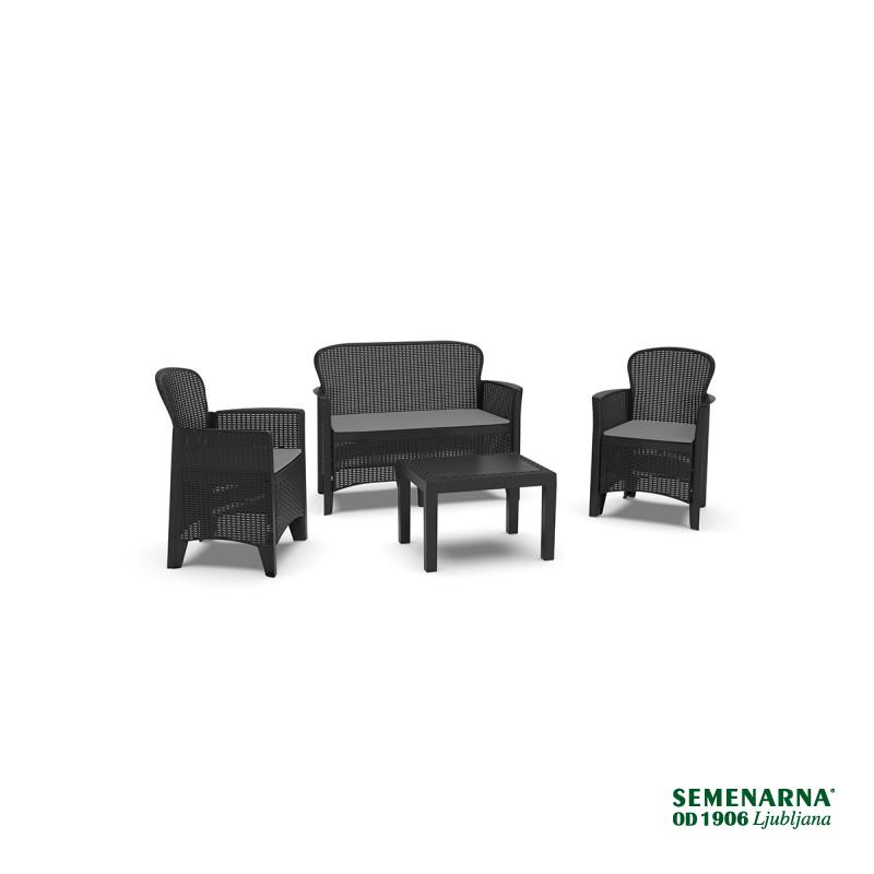 Garnitura Jungle PVC Ratan Videz, Blazine 