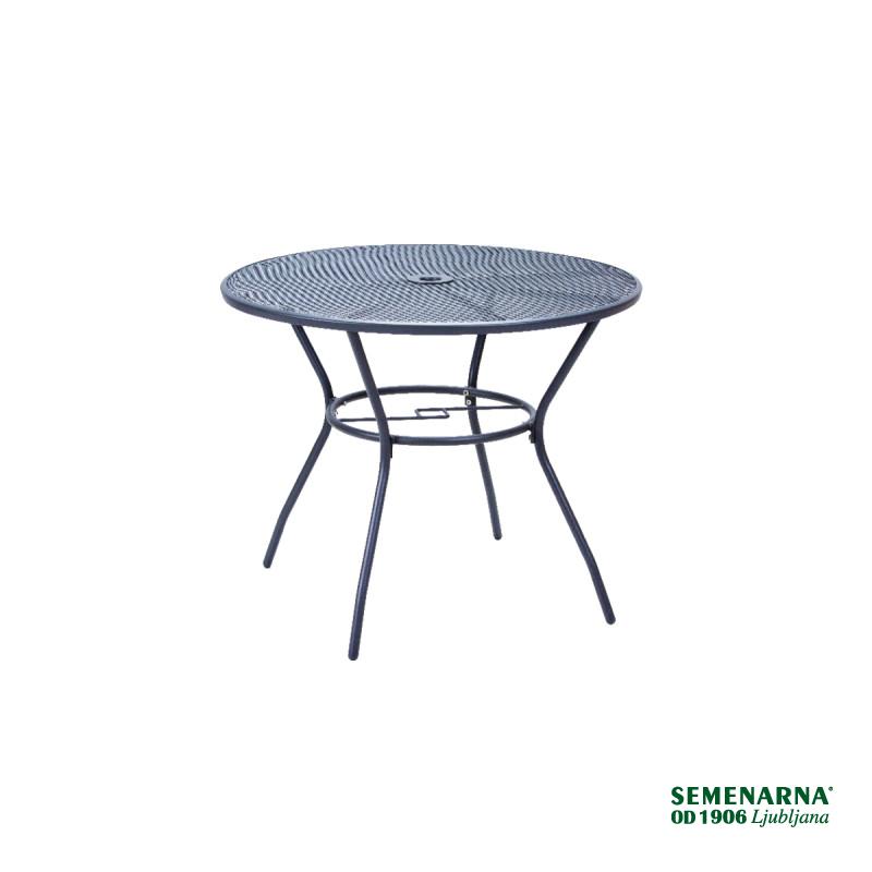 Miza Vrtna Kovinska Arko Siv 