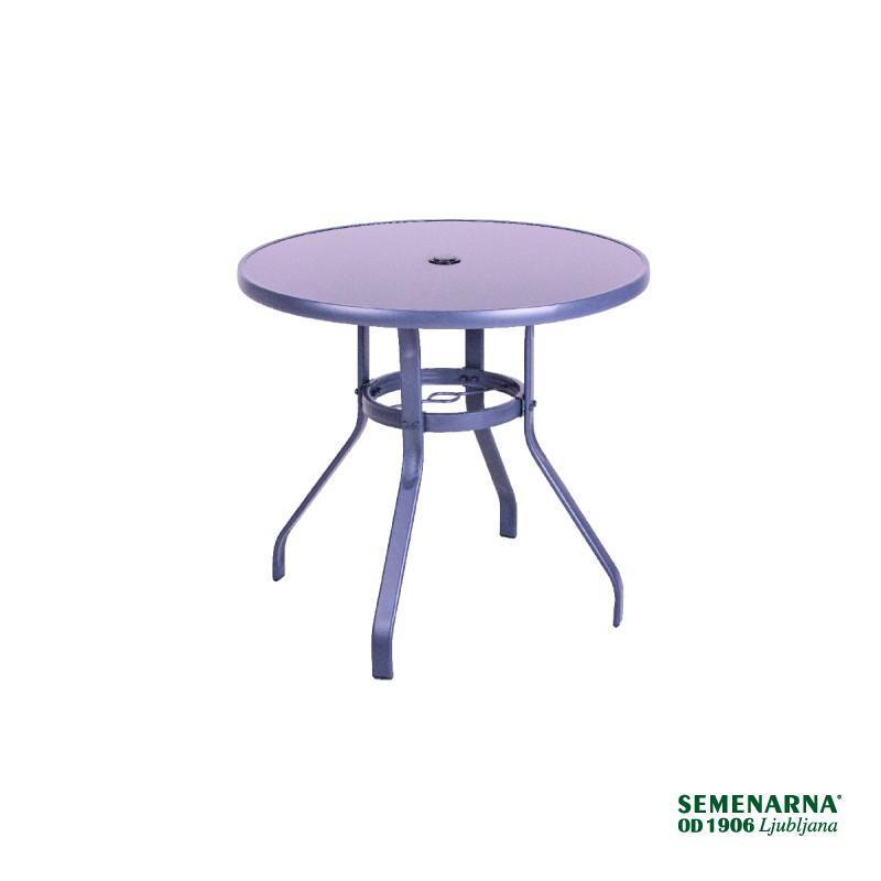 Miza Como Okrogla, Kovinska 