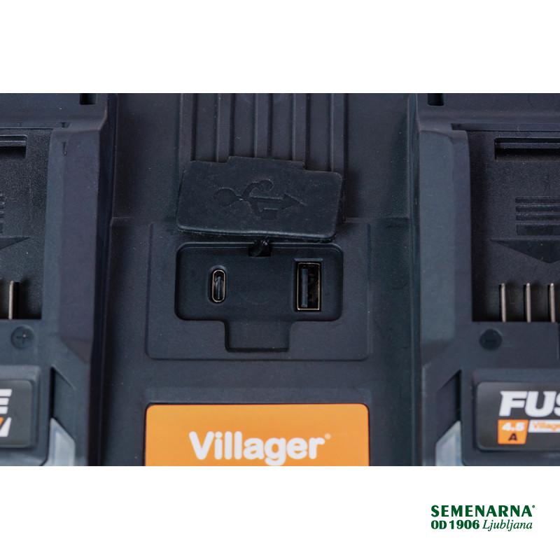 POLNILNIK HITRI DVOJNI 18V 2x4.5A FUSE 083384 Vill 