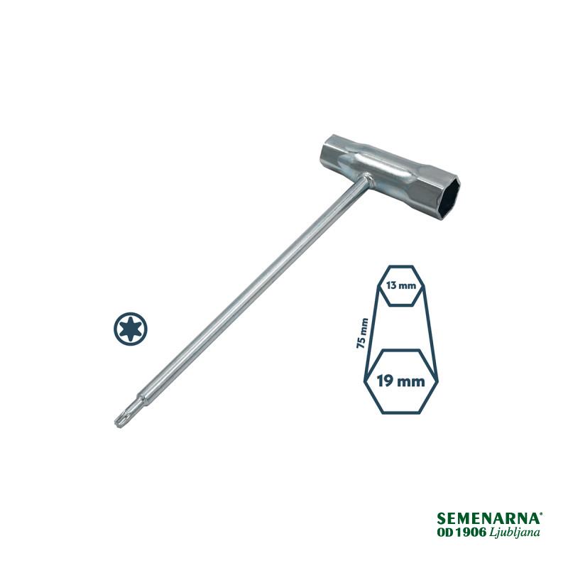 KLJUČ ZA SVEČKE A337 - 19 x 13, TORX 085402 Village 