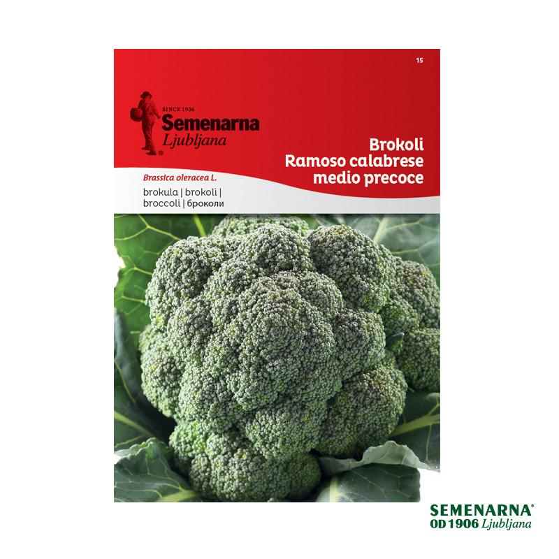 Brokoli Ramoso Calabrese Medio Precoce 15 Semenarna 