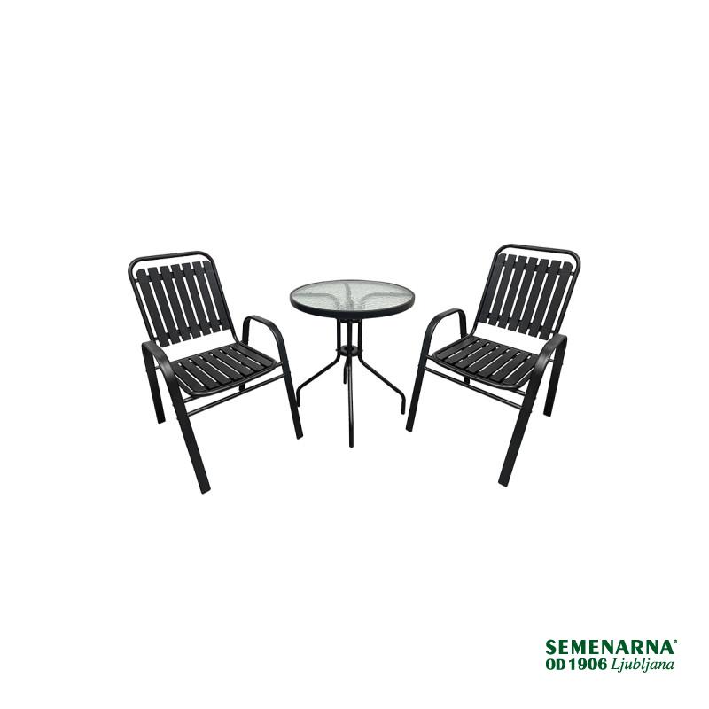 Garnitura Aruba Set 2+1 Kovina 