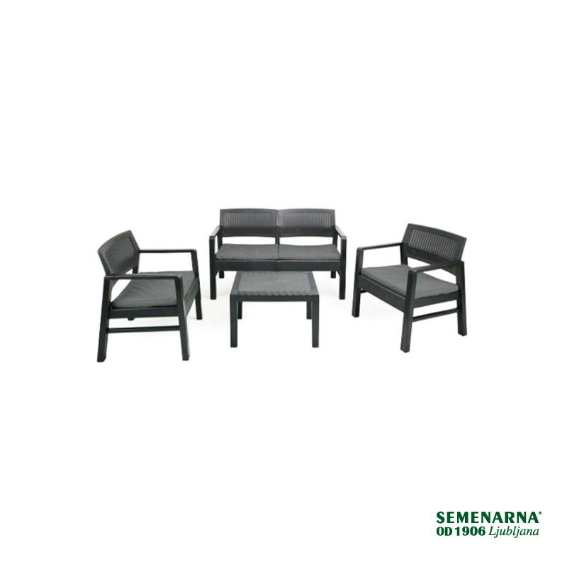 Garnitura Kilimajaro 4+1 antracit 